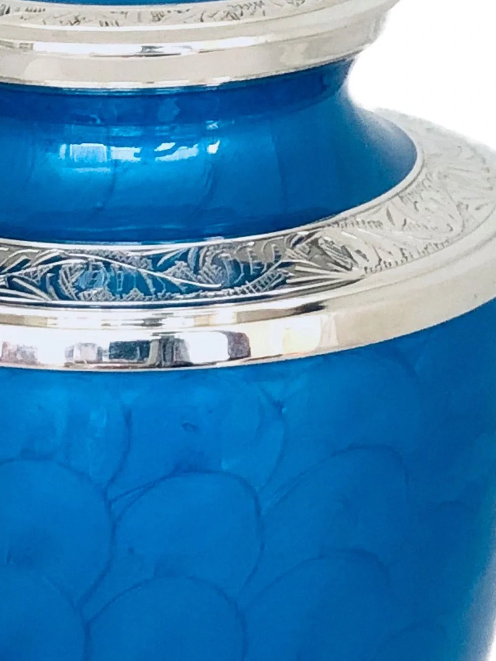 Trupoint Memorial blue urn  Adult Cremation Urn (200 lb Capacity)